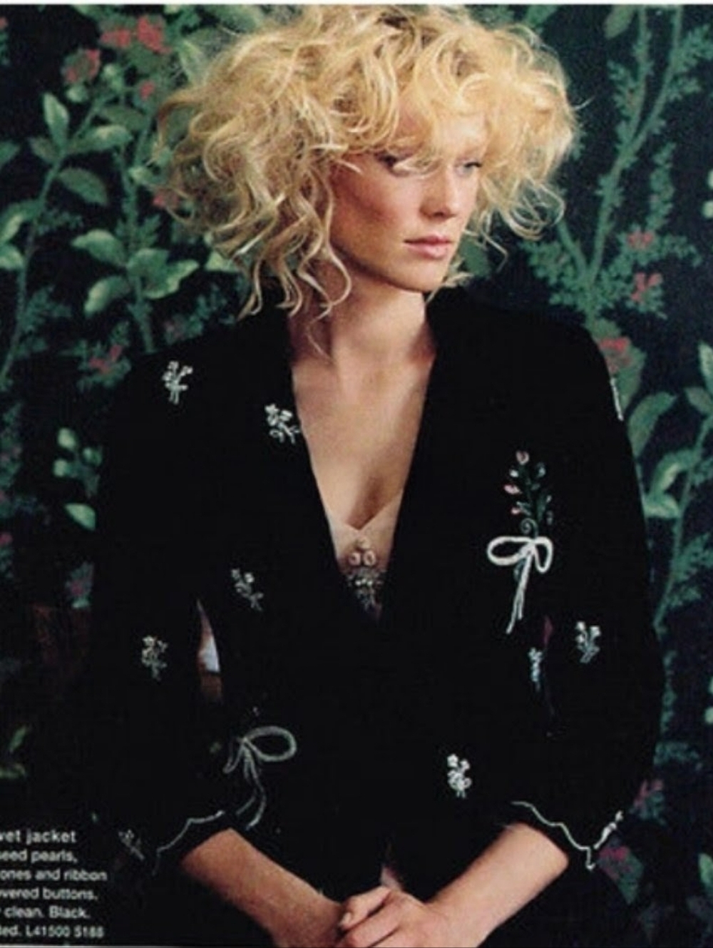 Velvet blazer bed jacket - embellished